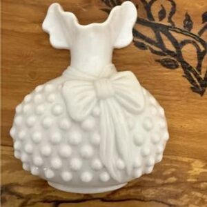 Vintage Homco White Hobnail Plastic Wall Pocket